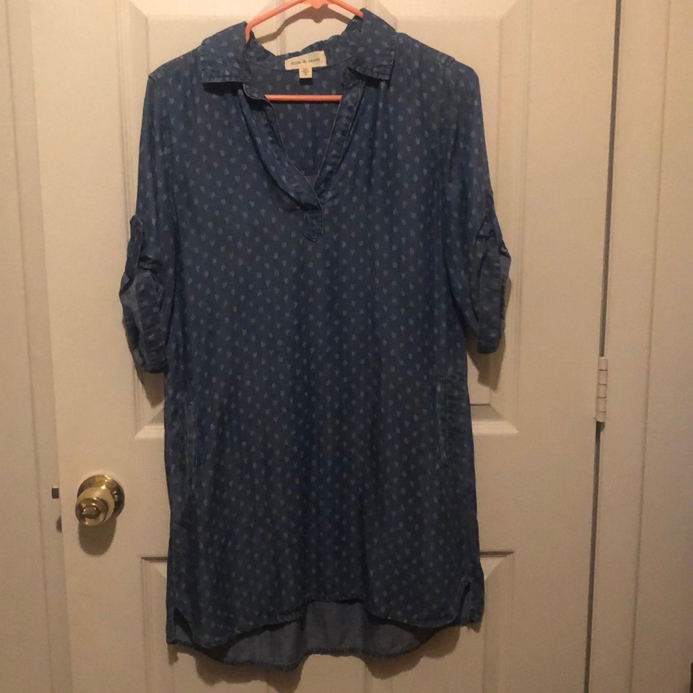 Anthropologie Cloth & Stone tencel shirtdress